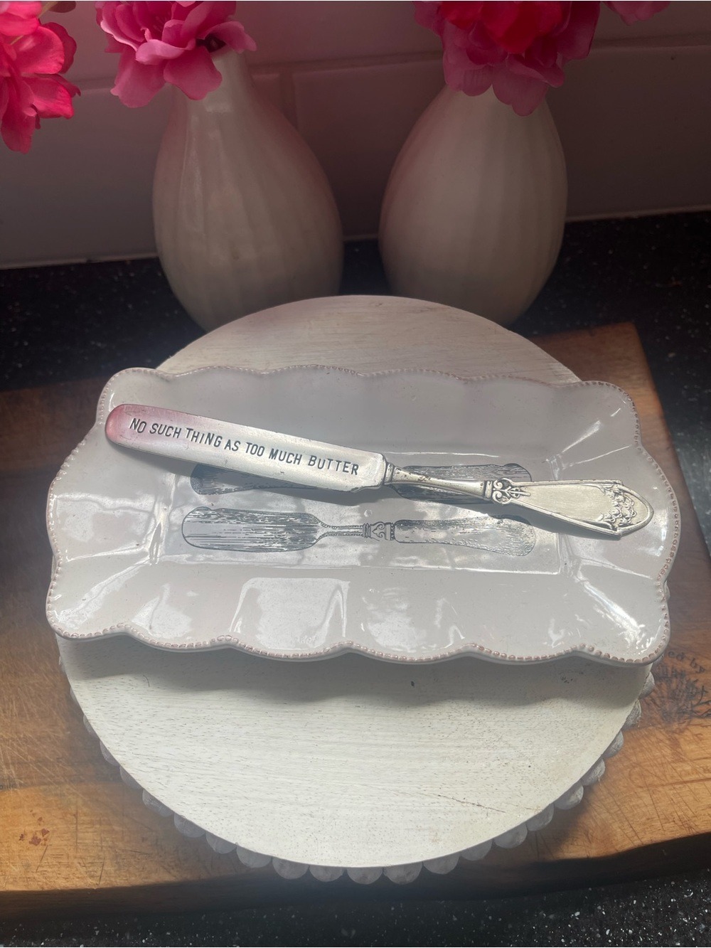 Mud Pie Butter Dish Set - No Such Thing As Too Much Butter